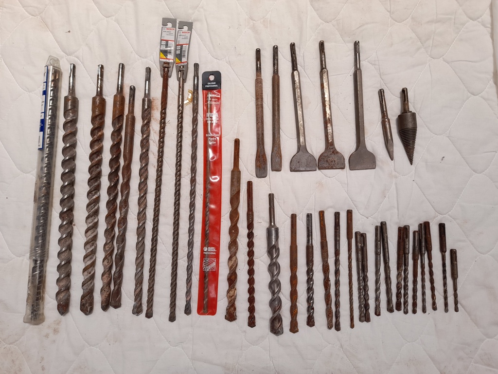 SDS Drill Bits and Chisels for hire from The Attic in Huercal Overa Almeria